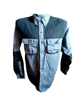 Large Master Sportsman Shirt Mens Brown Padded Shoulder Shooting Coat Hunting